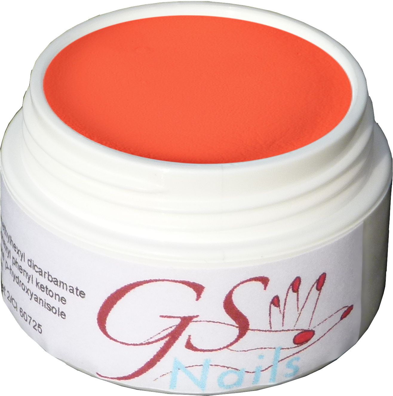 5g ca.15ml GSNails Acryl Puder Neon Orange Pulver Acrylpulver